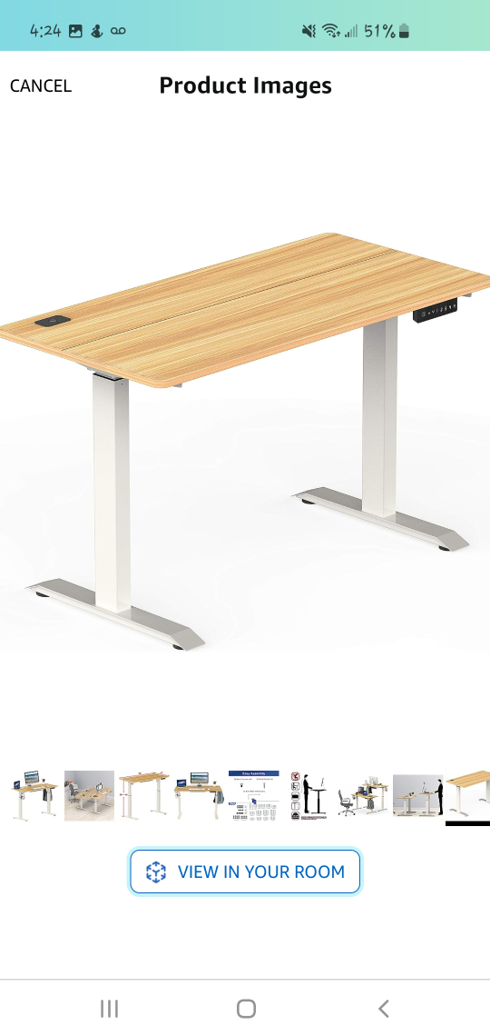 SHW Memory Preset Electric Height Adjustable Standing - photo 5