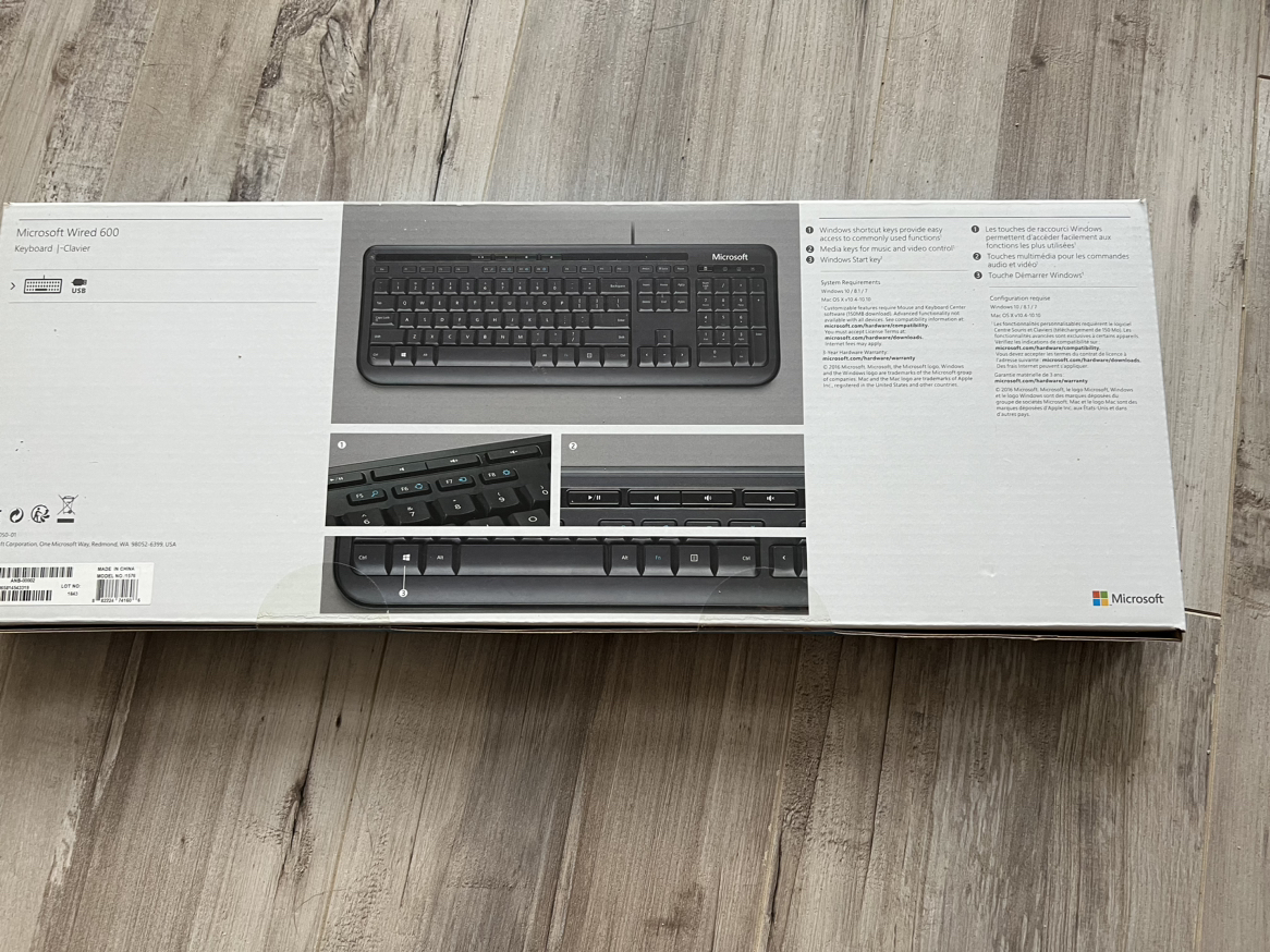 Microsoft Wired 600 Keyboard *UNOPENED* - photo 2