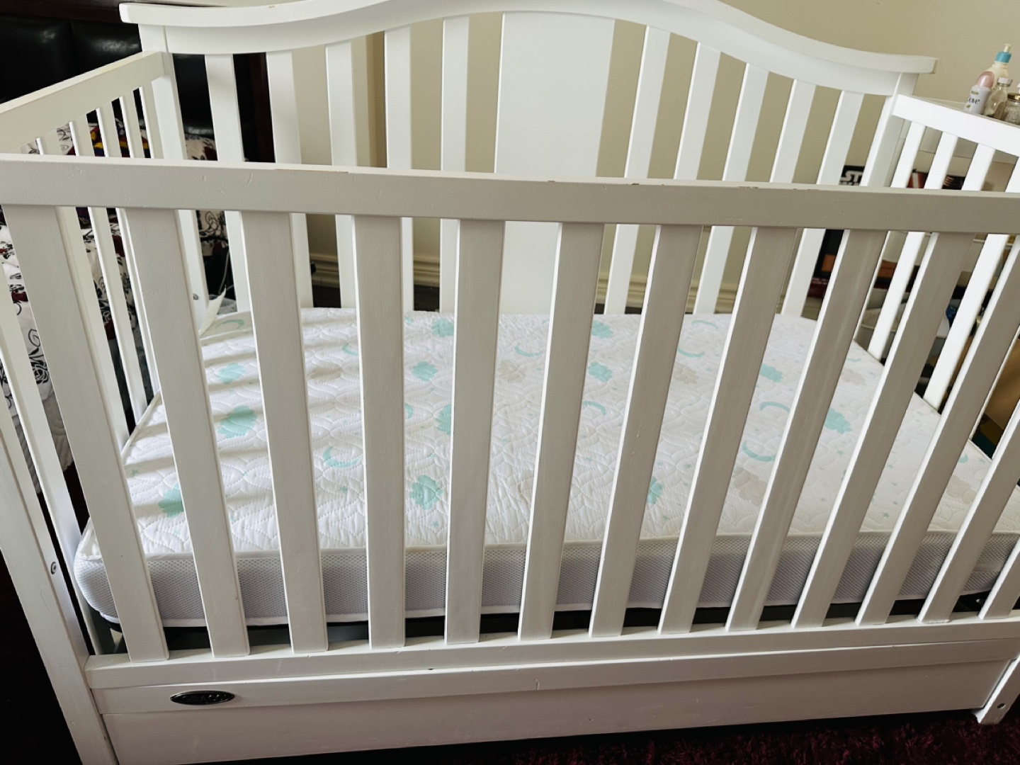Crib & Mattress - infant /toddler - White color- Graco - photo 2