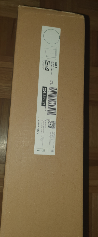 EKET ikea Cabinet with 2 doors and shelf white 15 kg 34 lbs image indicator(4)