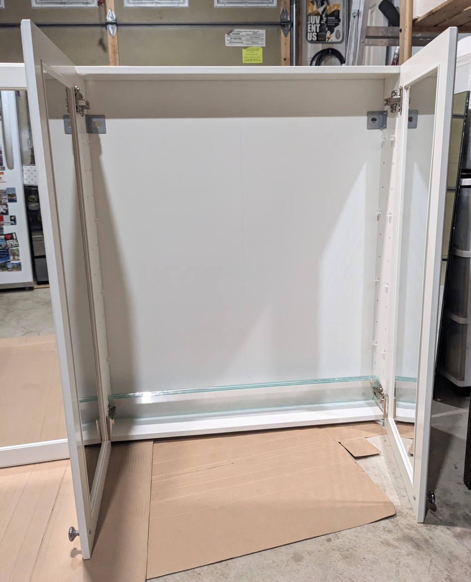 Ikea Godmorgon double door vanity mirror with storage - photo 4