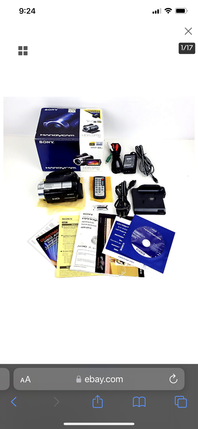 Sony HDR-SR10 4MP 40GB HD Hard Drive Handycam Camcorder with 15x - photo 4