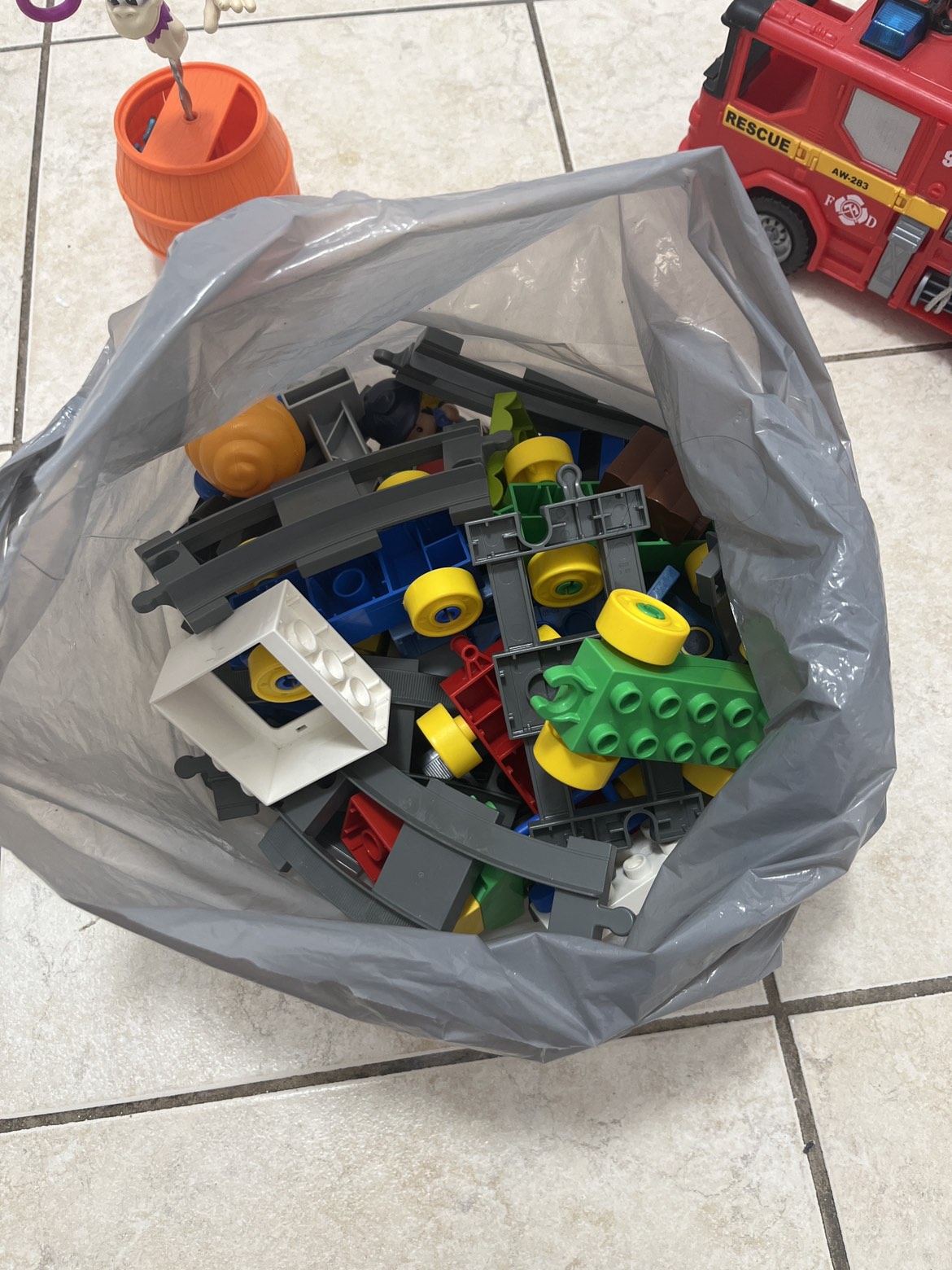 Train building blocks