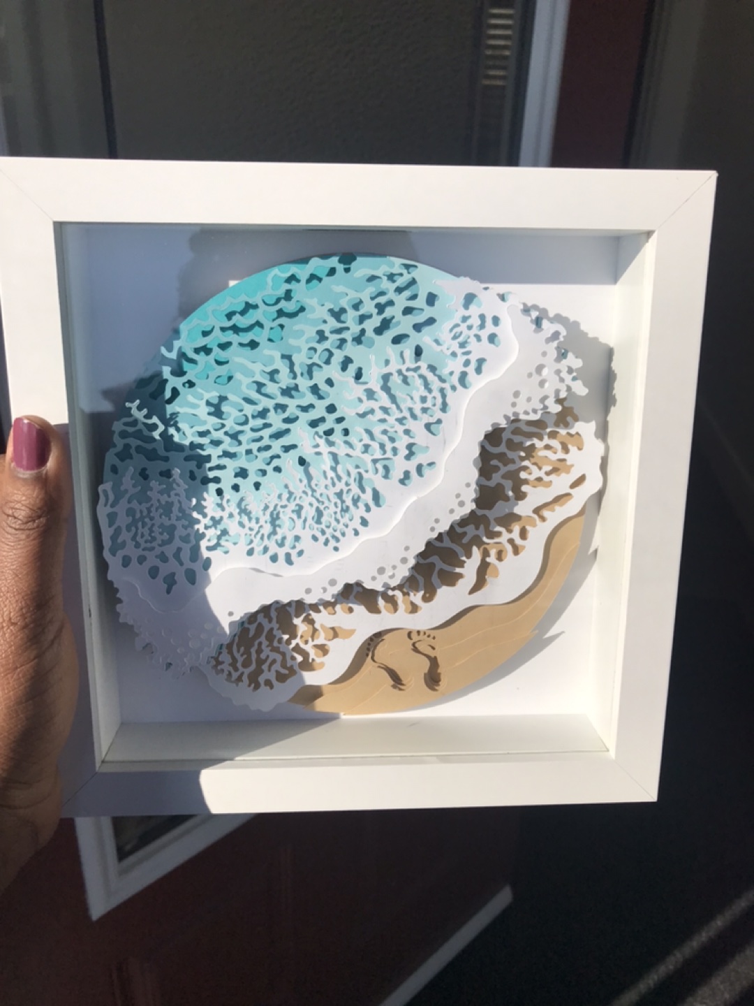 3D beach theme shadow box - photo 2