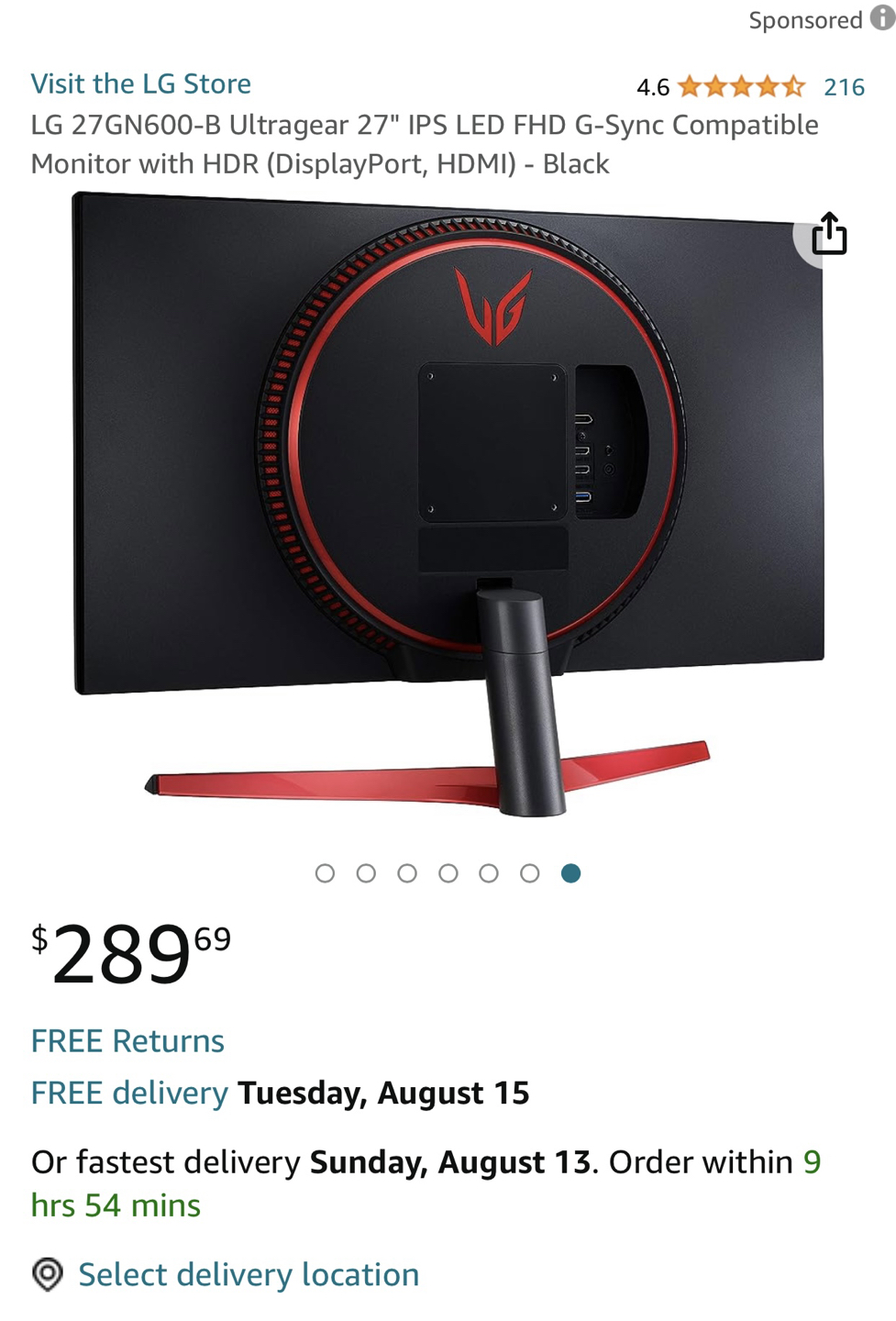 27” UltraGear Full HD IPS 1ms Gaming Monitor with 144Hz - photo 3