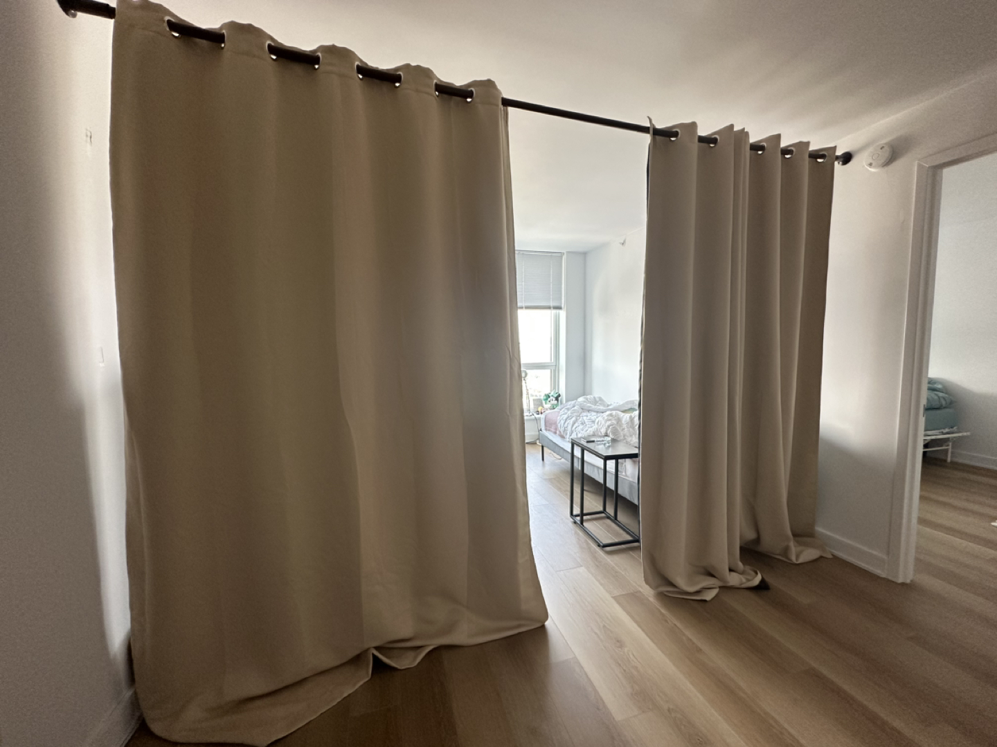 Blackout Curtains + Tension Curtain Rod