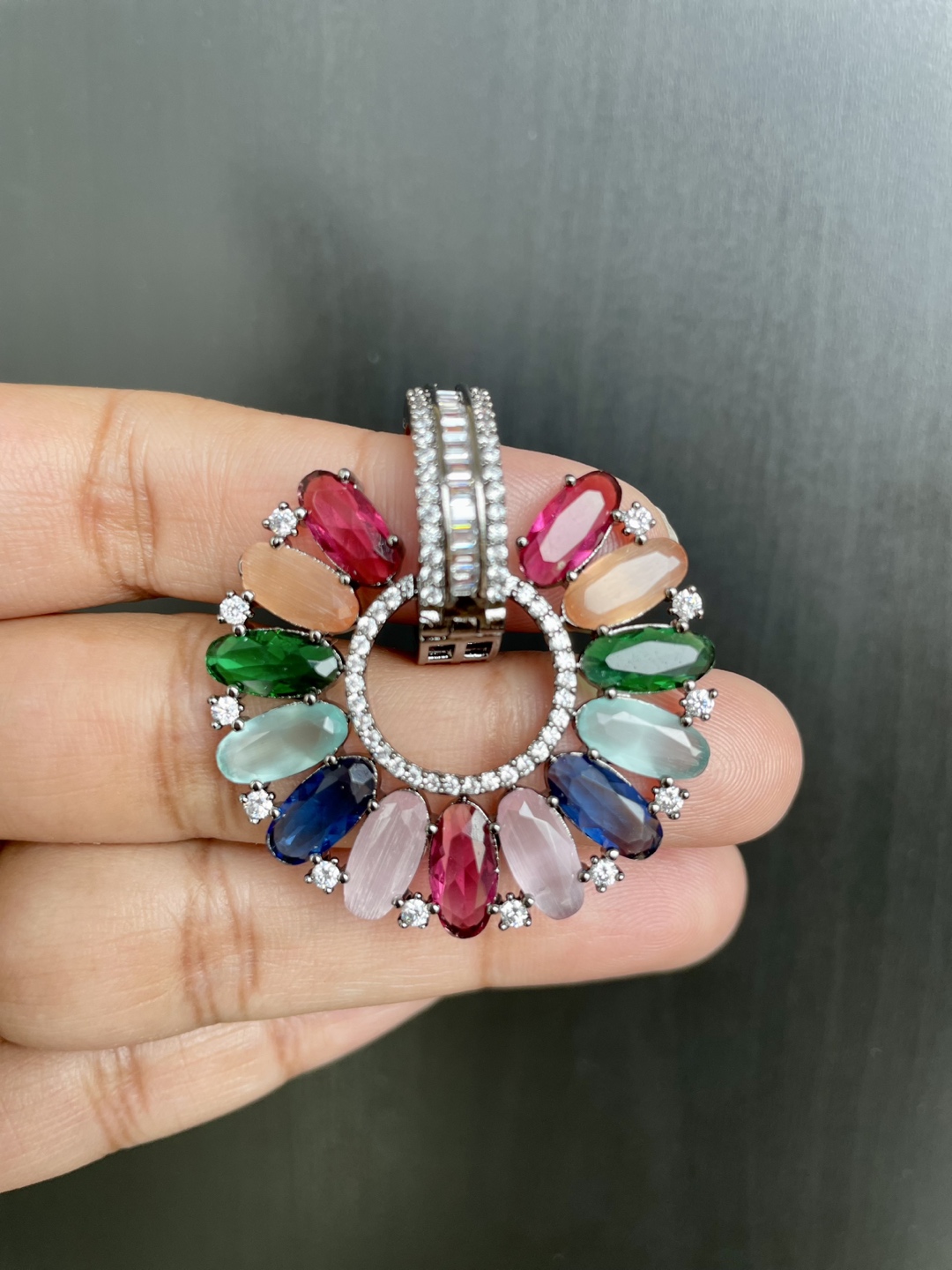 Multicolour AD Earrings - photo 2