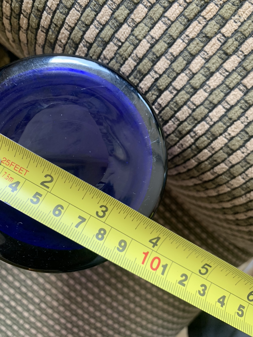 Hand-blown Cobalt Blue Carafe - photo 5