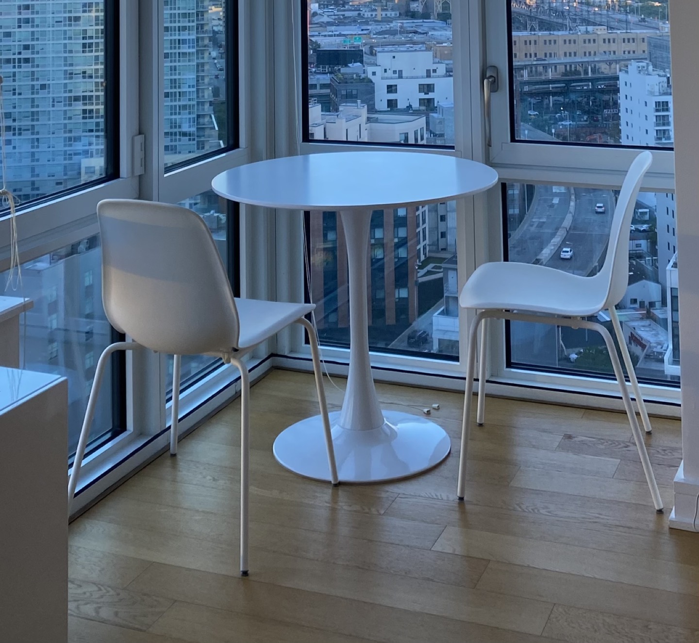 Wayfair Dining Table, IKEA Chairs