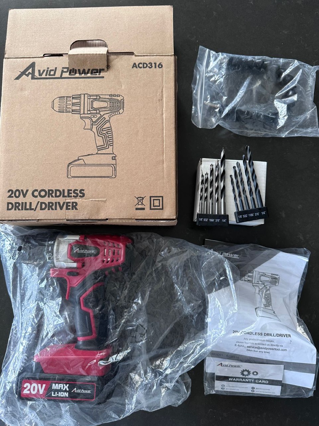 AVID POWER Drill set 20V thumbnail