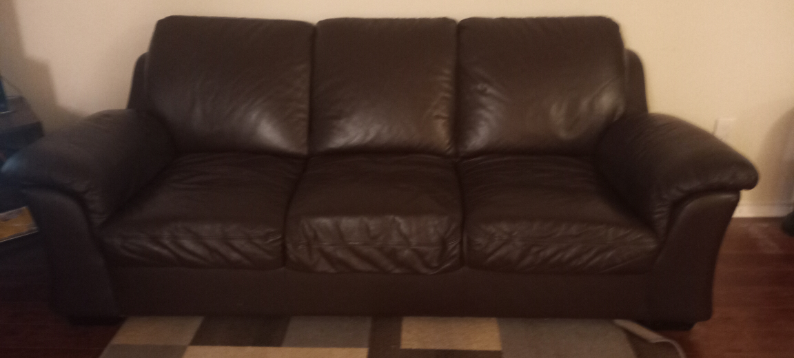 Pure leather sofa (3 seater)