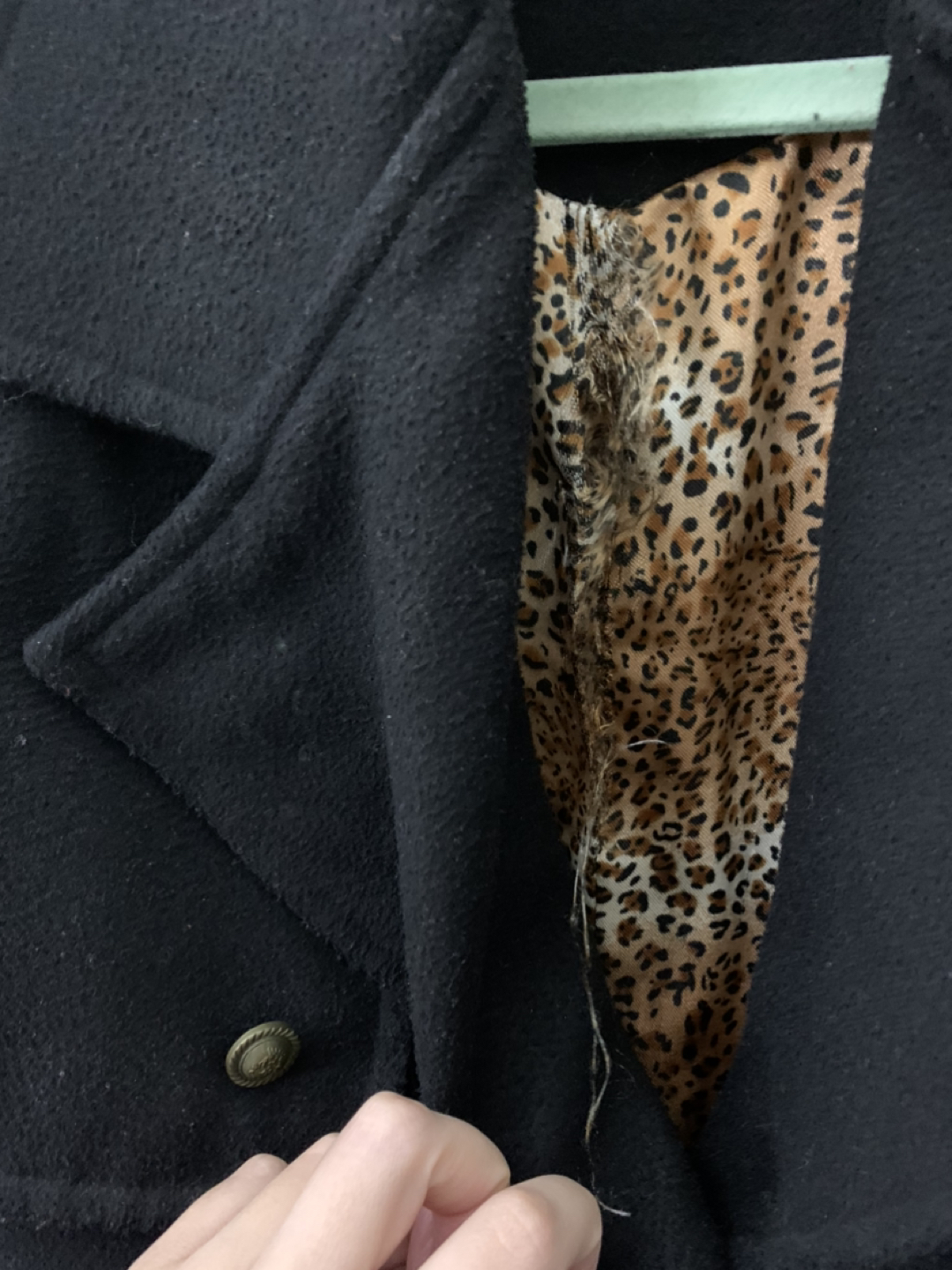 Long Black Coat S-M - photo 3