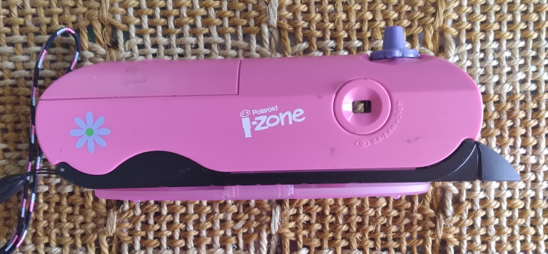 2001 Mattel Barbie Polaroid Camera I-Zone W/strap & Mirror image indicator(3)