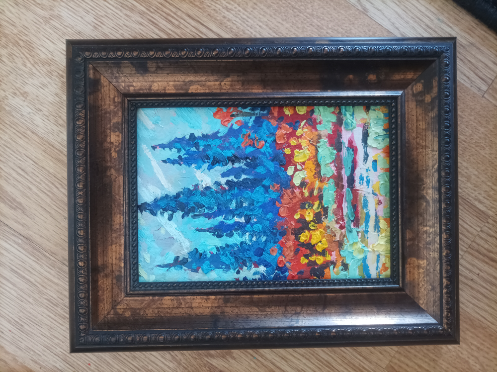 original oil painting 5 by 7" image indicator(2)