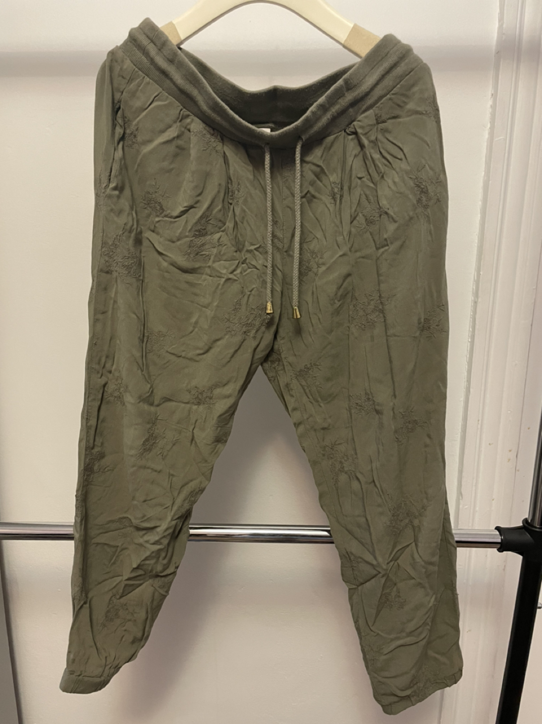 Green jogger pants
