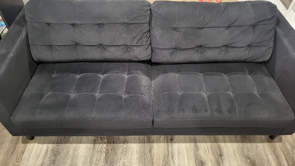 2 Seat Black Couch - photo 4