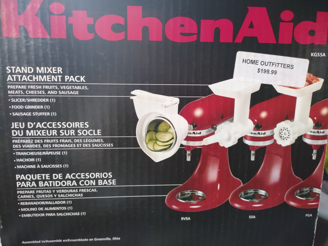 kitchen Aid attachments set for mixer