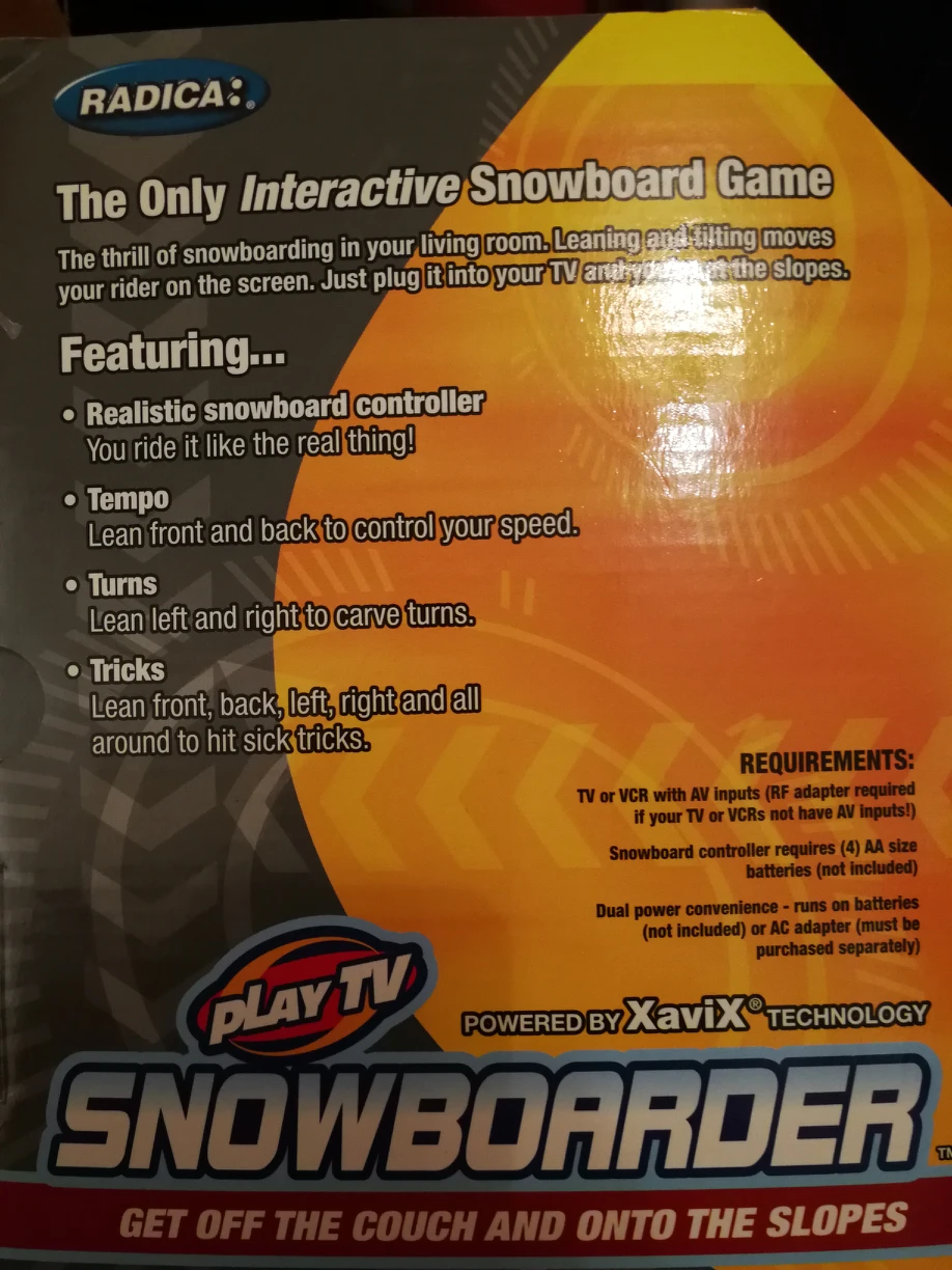 RADICA Play TV Snowboarder Game - plug n play image indicator(4)