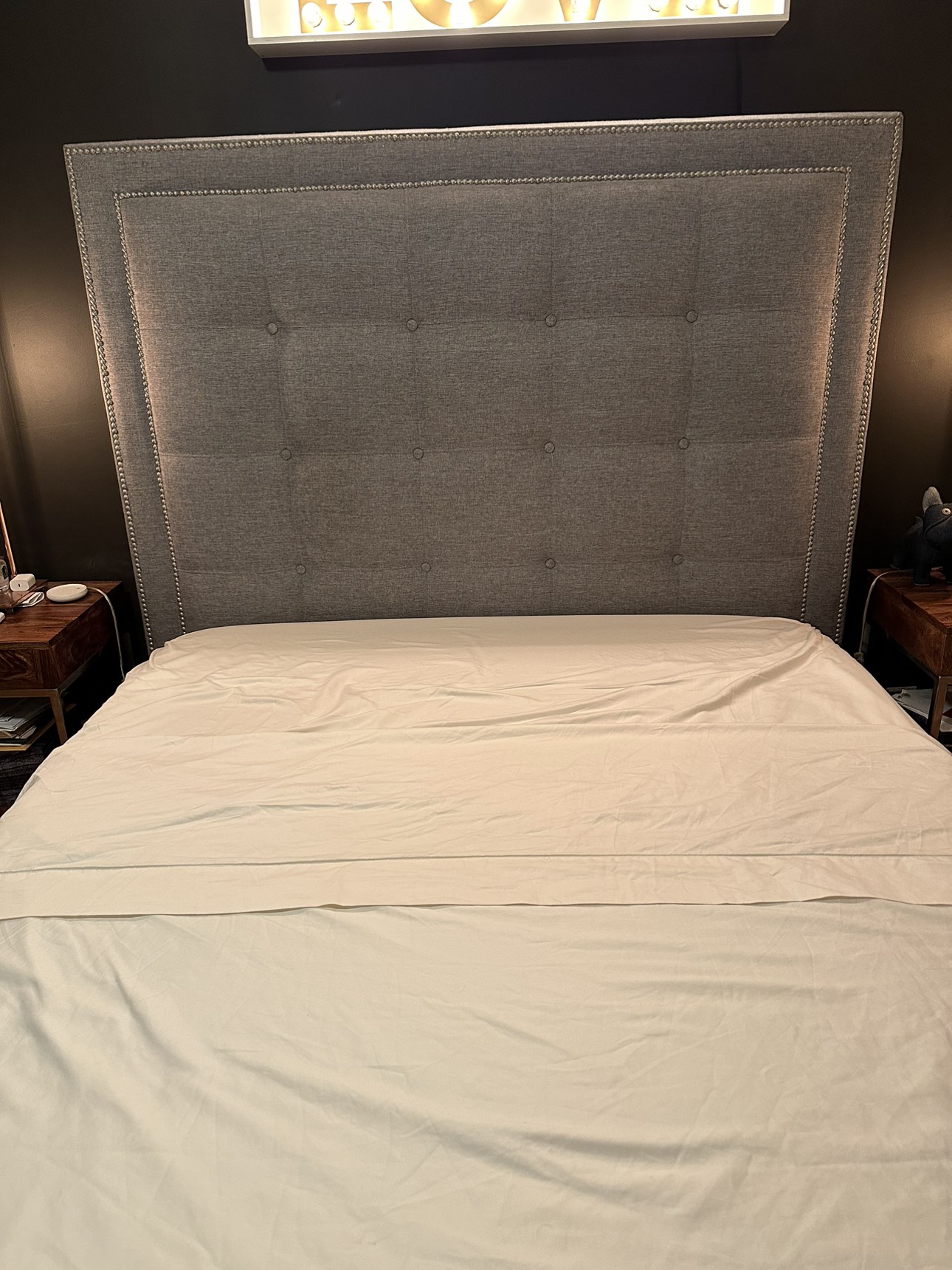 upholstered bed frame