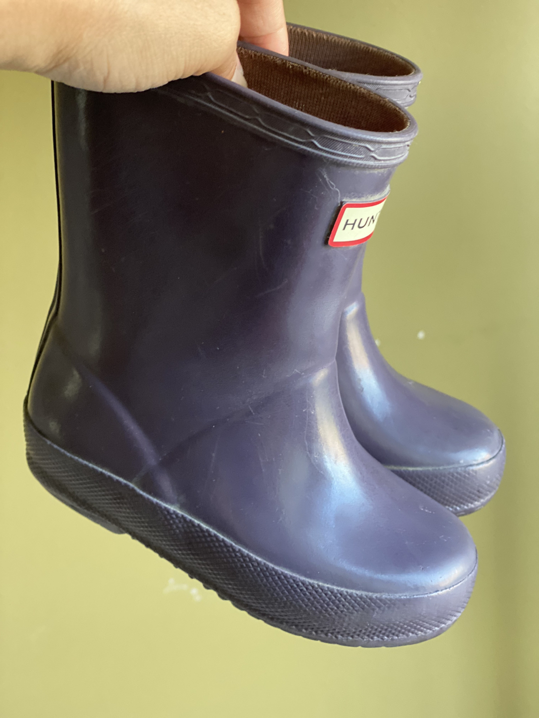 Hunter purple boots size 5 girls - photo 2