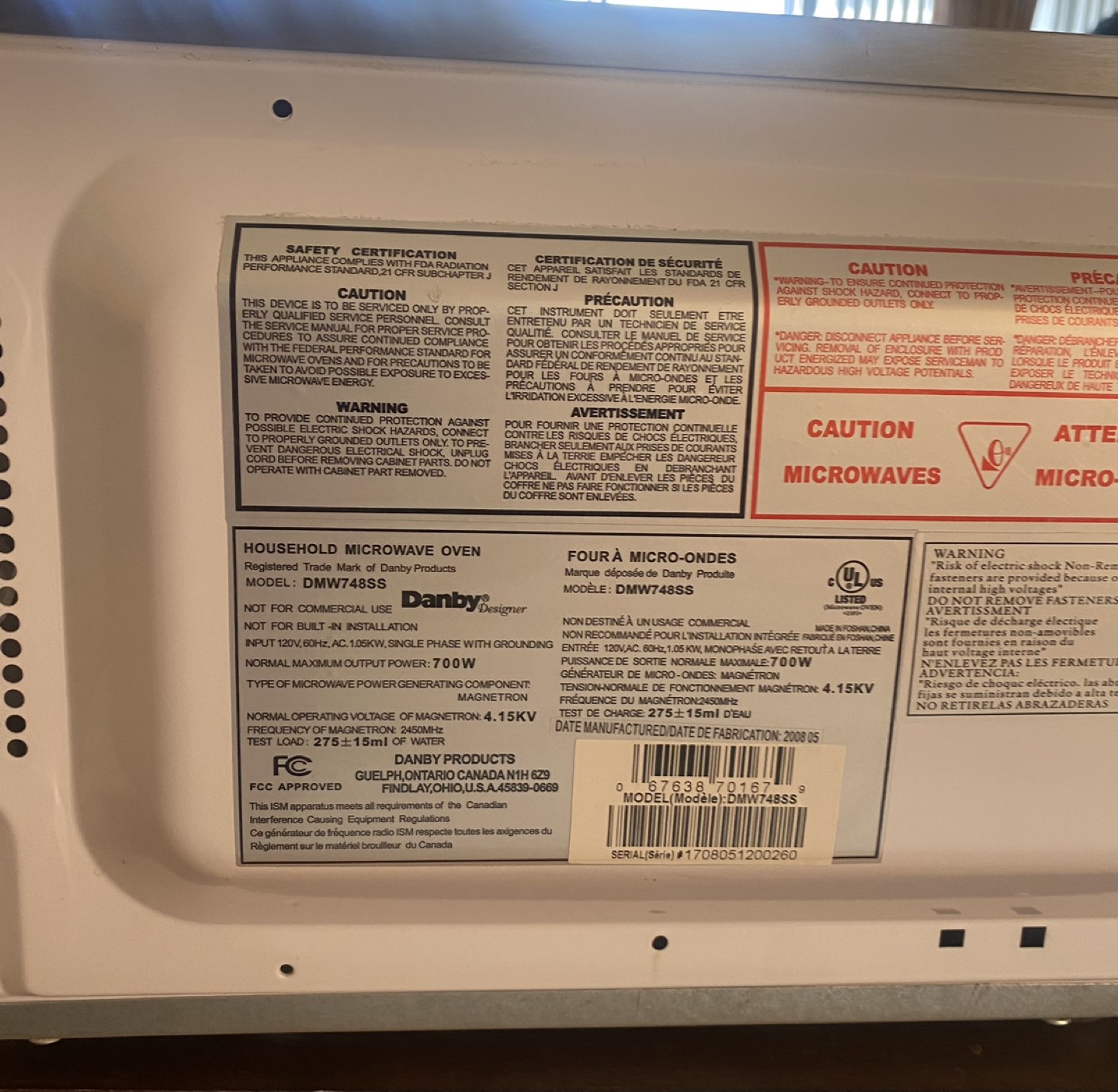 Microwave oven image indicator(2)