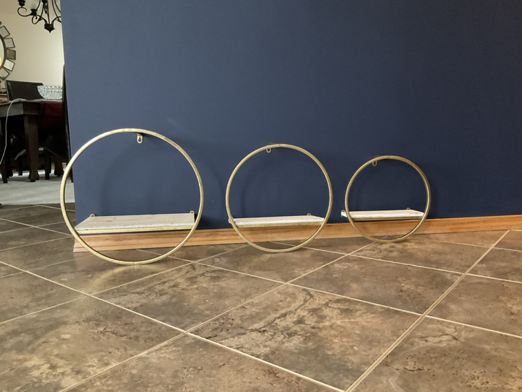 Shelving, decorative, set of 3