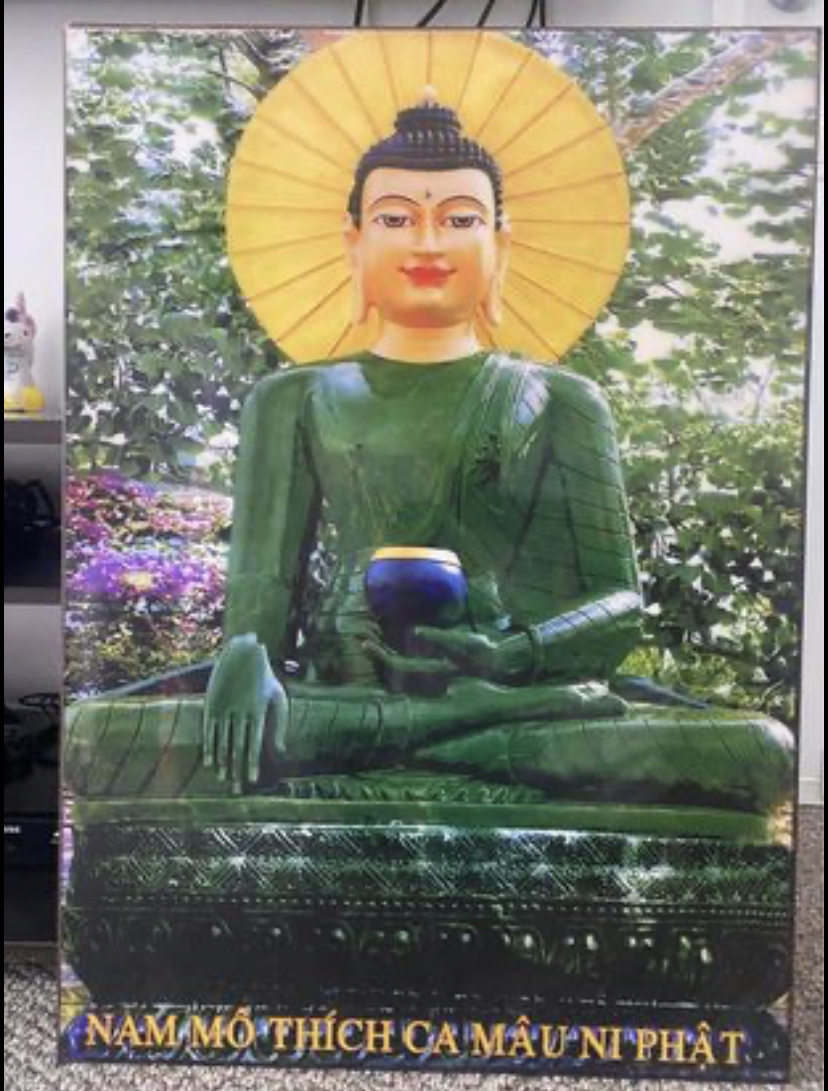Buddah wooden frame