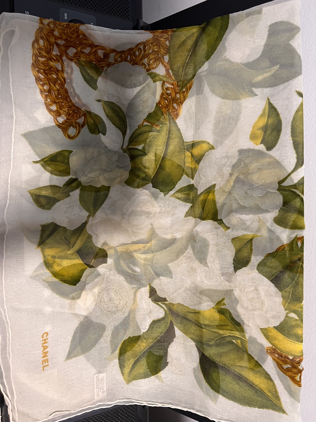 Chanel square scarf