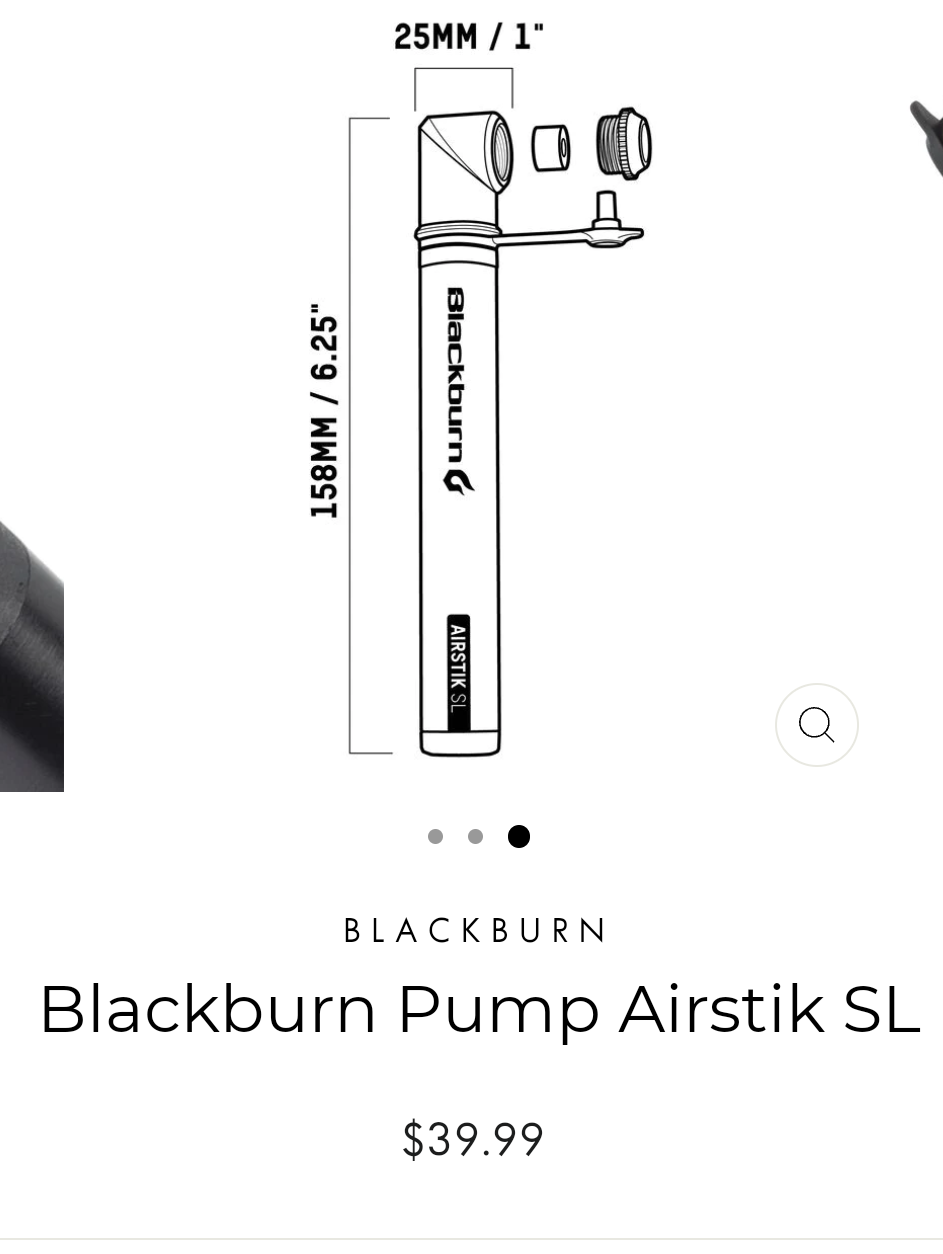 Bike Pump "Blackburn Airstik" image indicator(4)