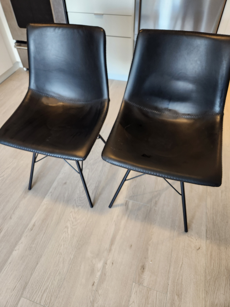 two black chairs