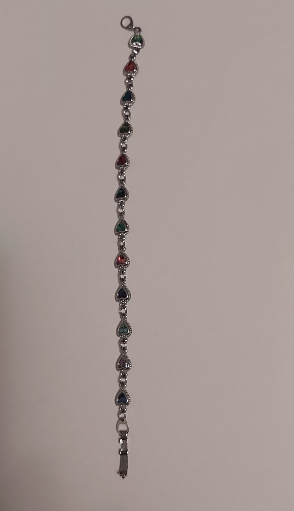 Multi-Colour Heart Bracelet