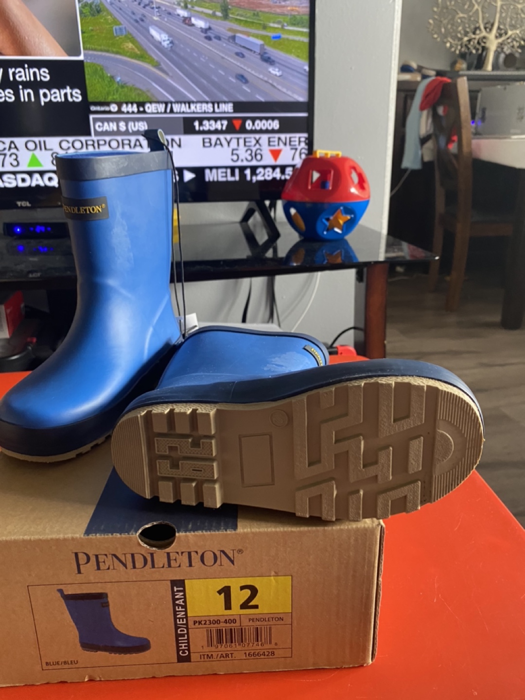 Kids new rain boots size 12 $30 each - photo 3