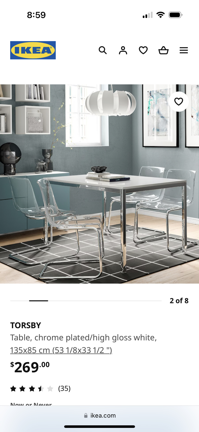 IKEA Torsby table & 4 Tobias chairs - photo 2