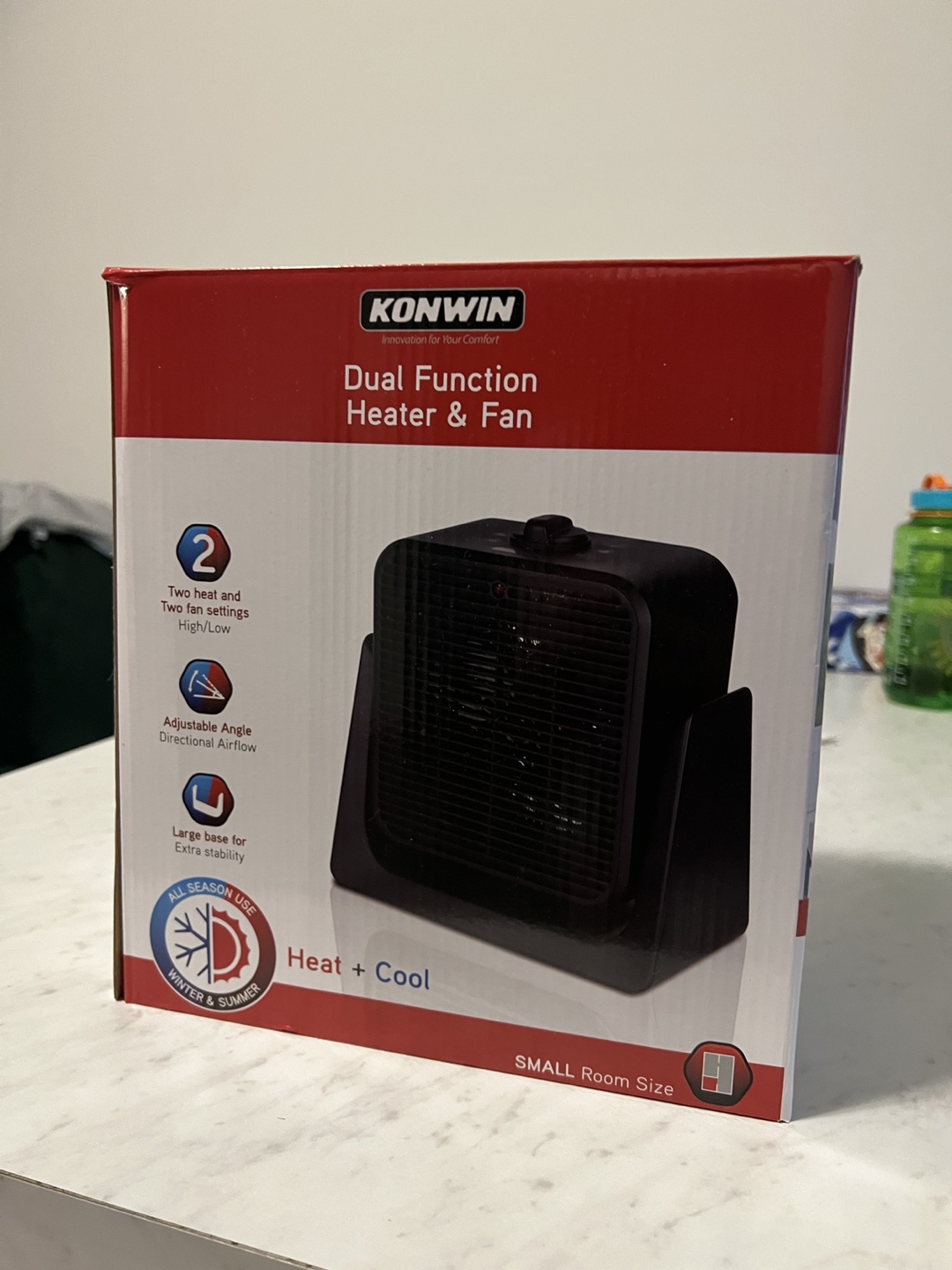 Dual function heater and fan