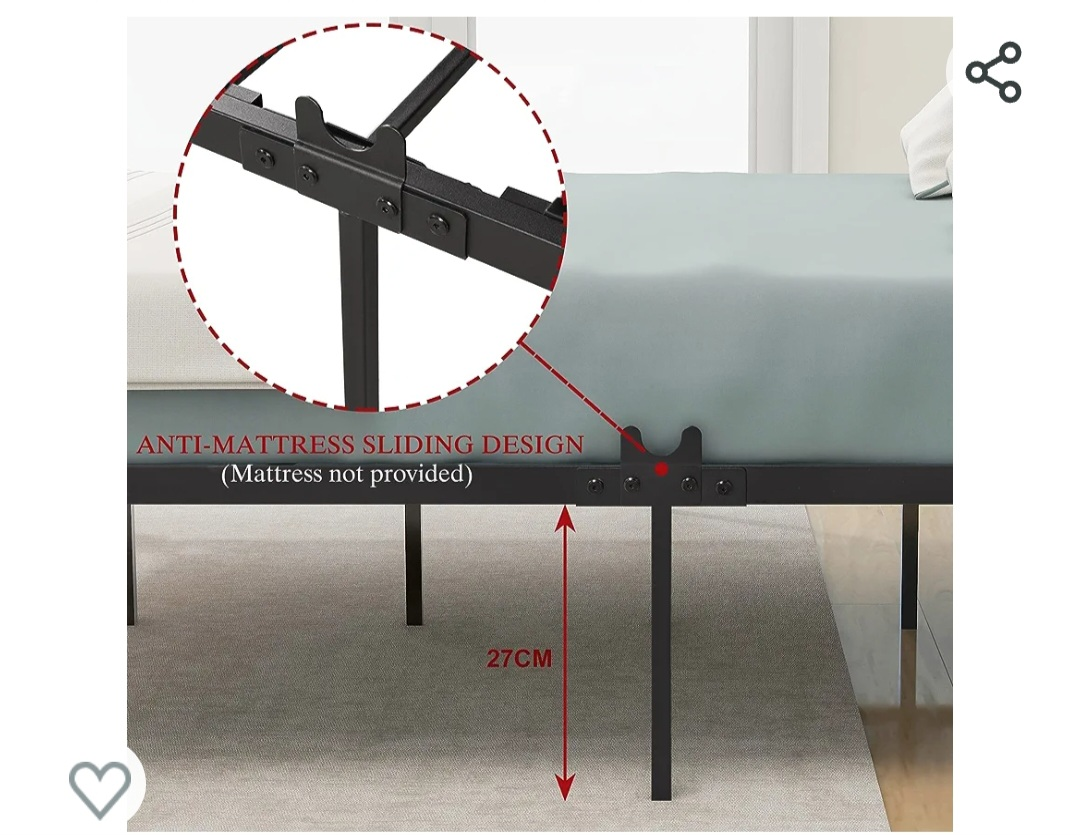 twin bed frame with headboard - photo 4
