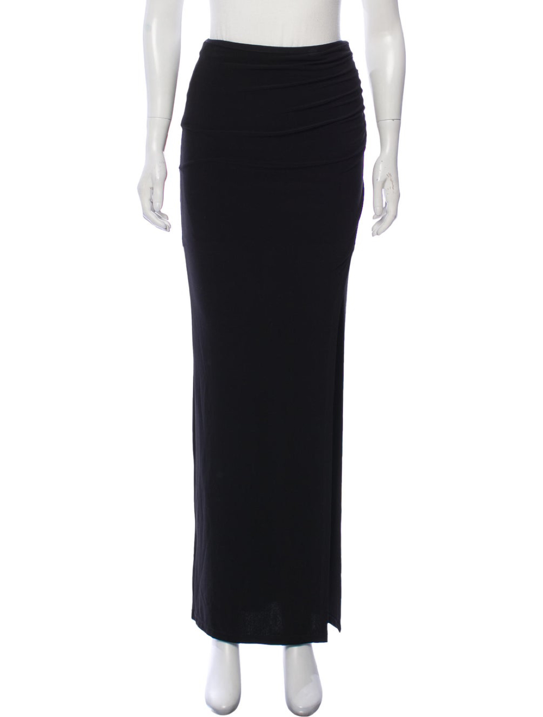 Alice + Olivia black slit maxi skirt 2 XS