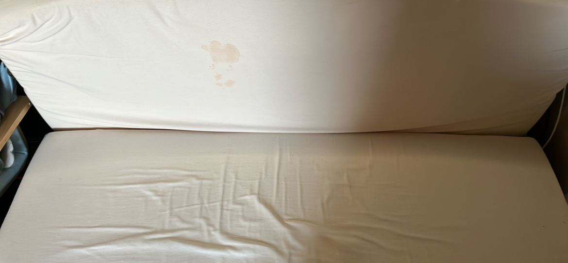 Black IKEA futon with white mattress image indicator(2)