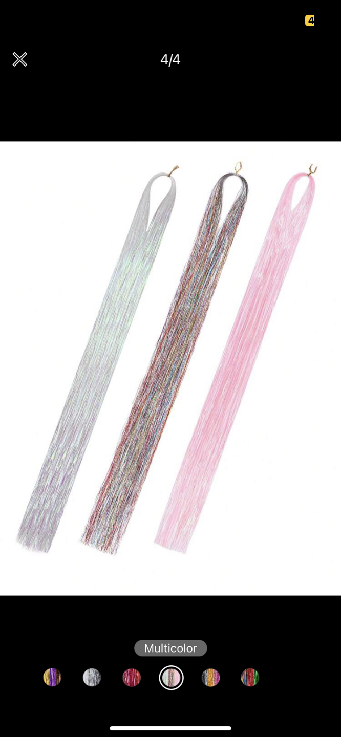 Synthetic hair extensions - 24 inches image indicator(4)