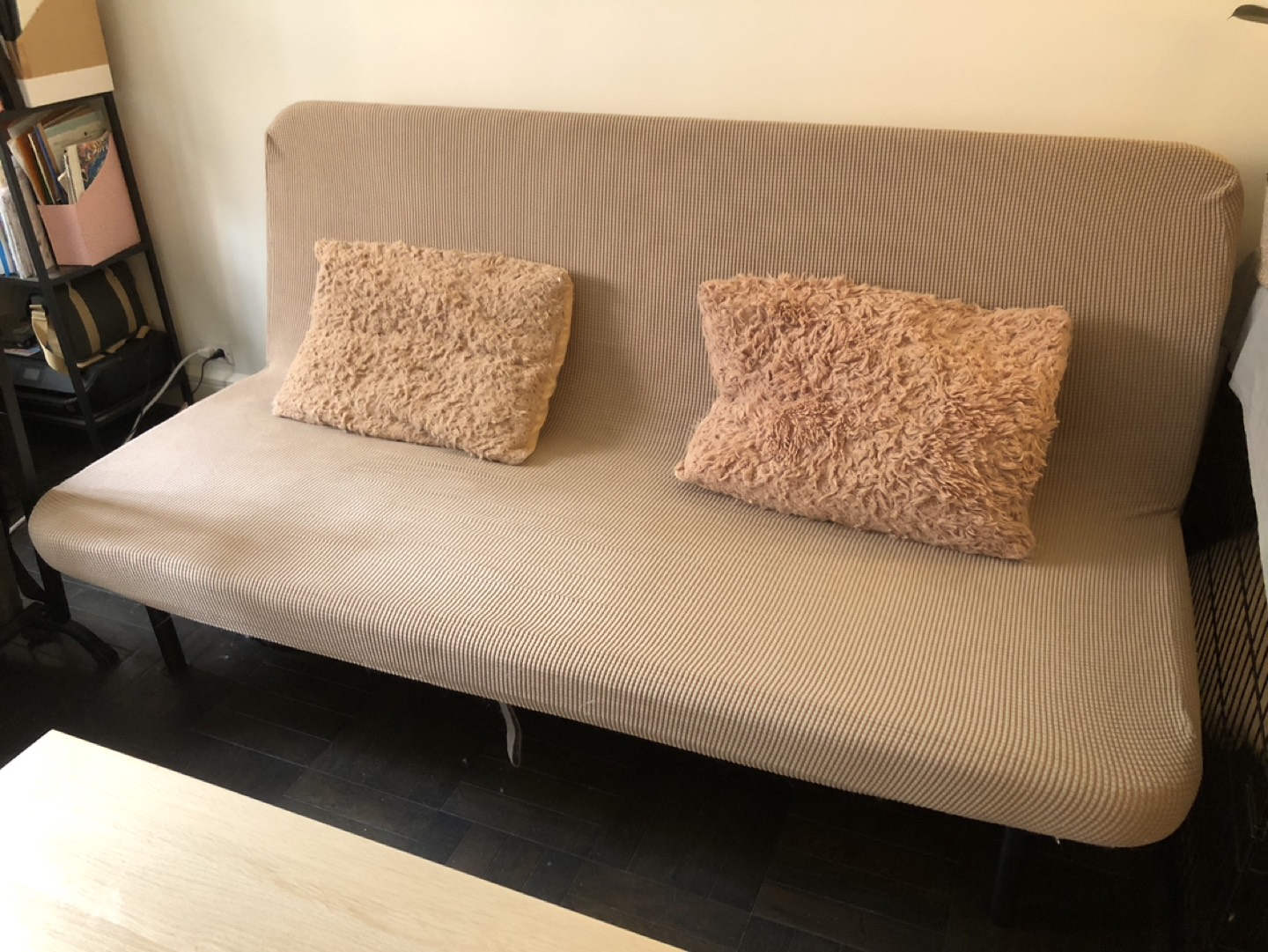 IKEA Sleeper Sofa Bed NYHAMN grey w/ free beige cover - photo 4