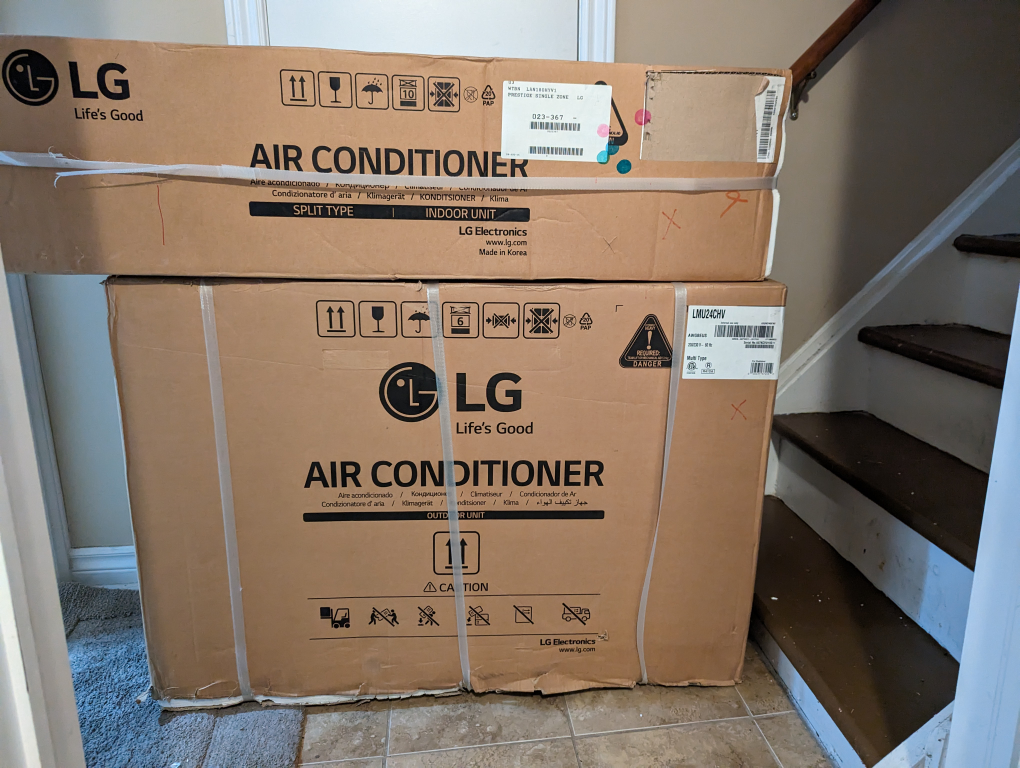 Brand New LG Ductless AC system (Multi-type) with single head