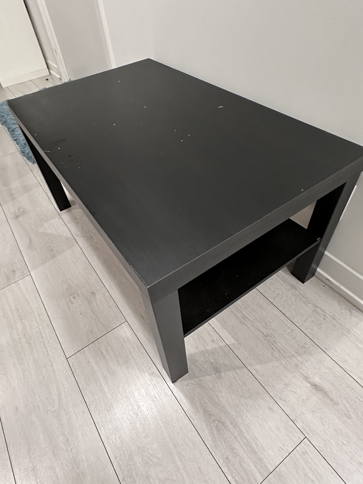 LACK coffee table, Black/Brown