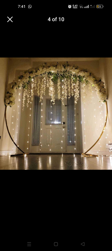Event decor rental- backdrop arch with decor