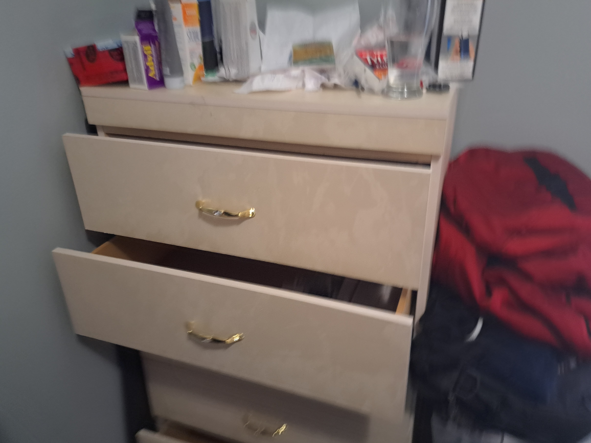 garage sale!  chest of drawers