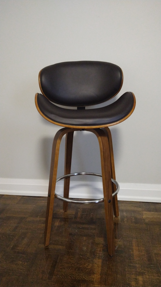 Mid Century Curved Back Swivel Barstool image indicator(2)