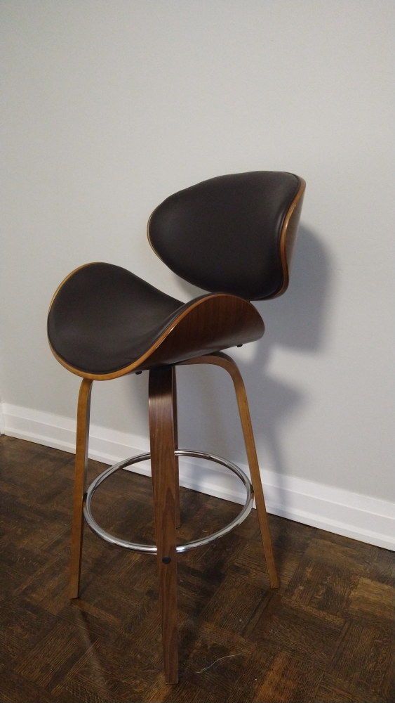 Mid Century Curved Back Swivel Barstool image indicator(5)