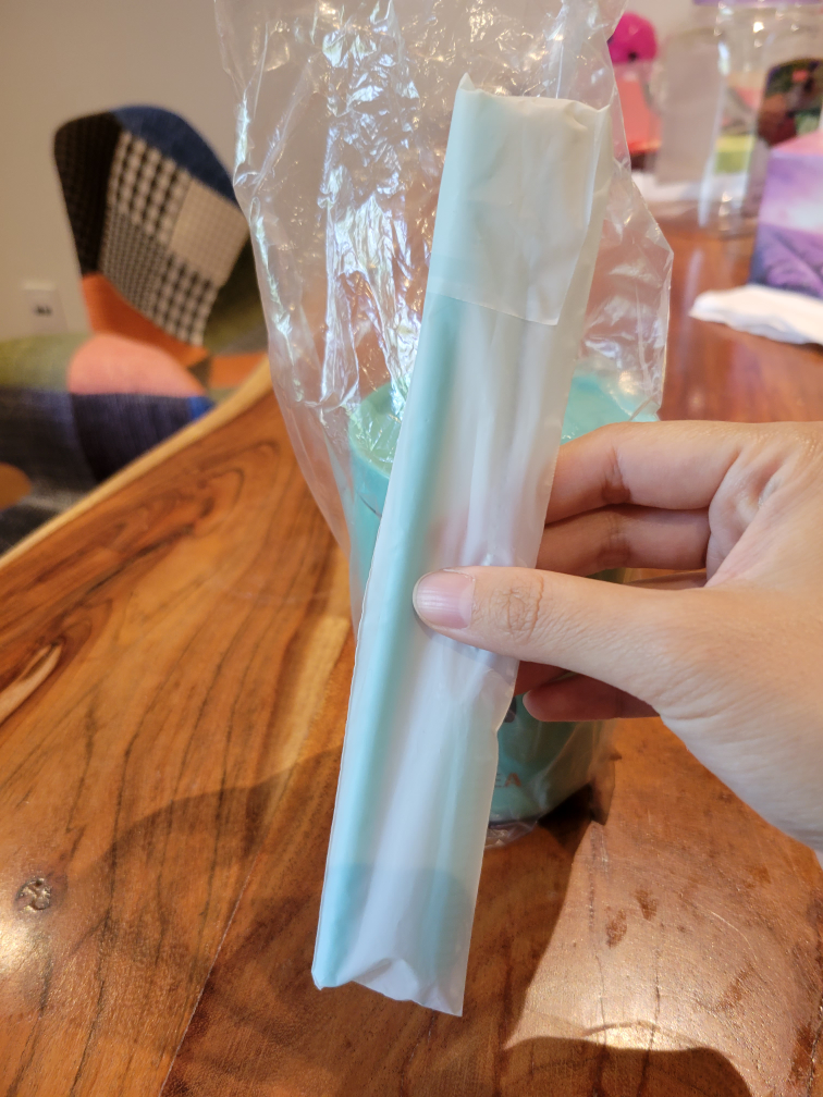 BRAND NEW kids tumbler davidsTEA with straw and brush - photo 3