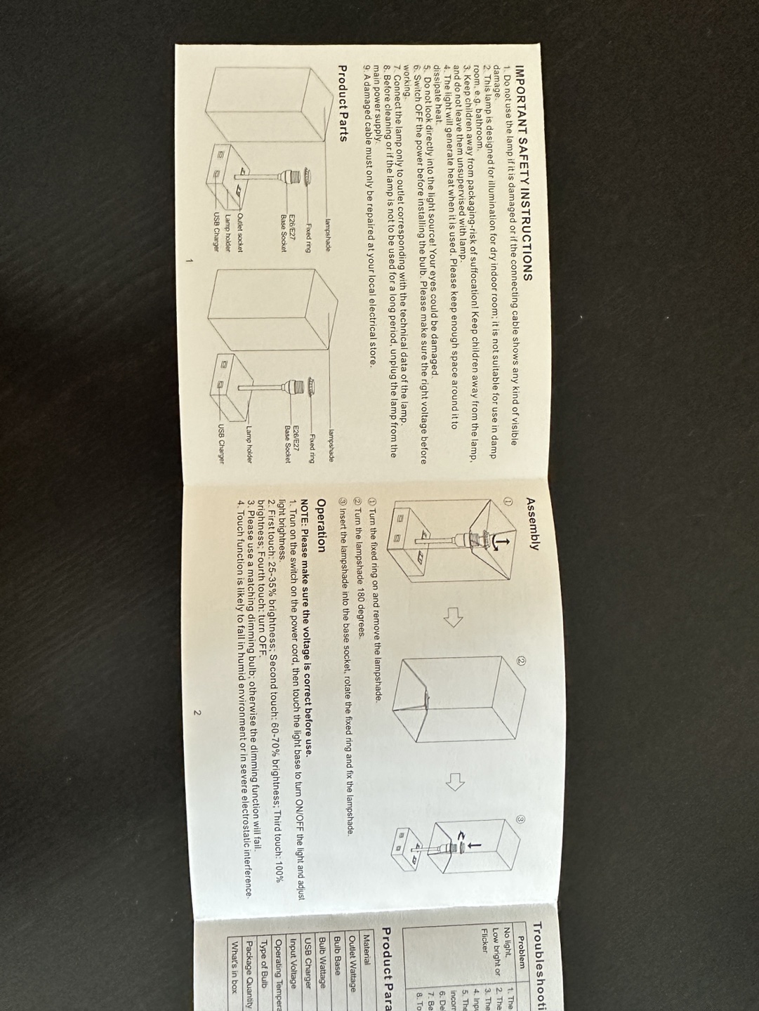 USB Table Lamp set - photo 4