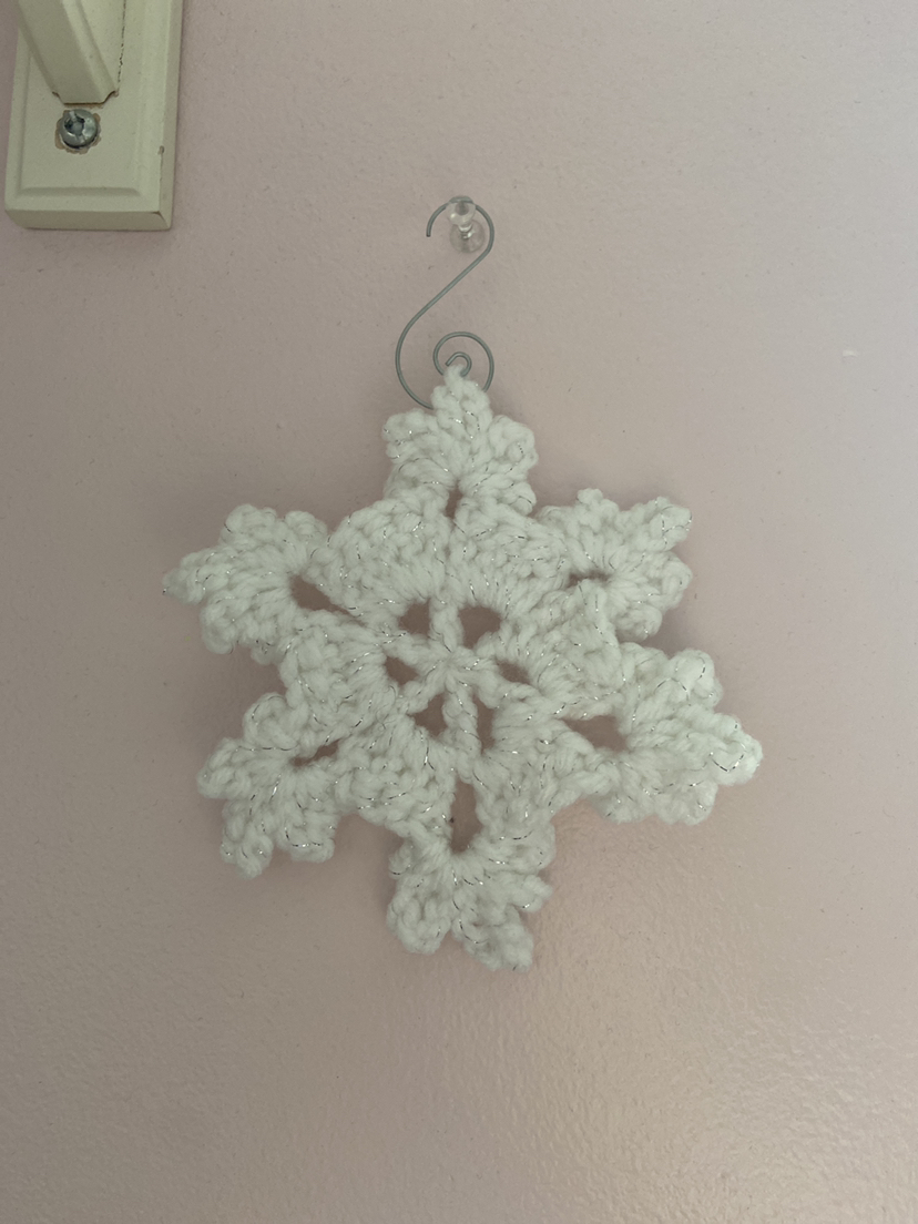 Crochet Snowflake Ornament #freecycle
