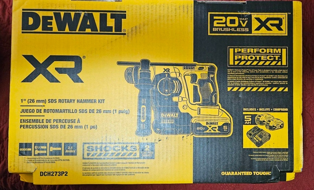 Dewalt 1" sds rotary hammer kit