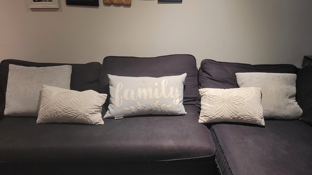 Black right side sectional sofa with silver metal legs $200 obo - photo 2
